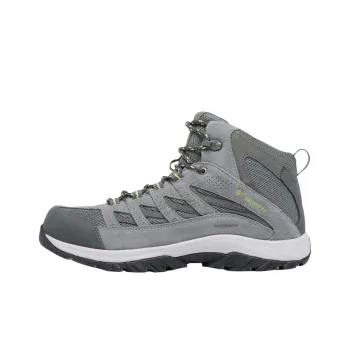 Columbia Crestwood Anti Slip Wear Resistant Mid Top Outdoor Shoes Men's Gray