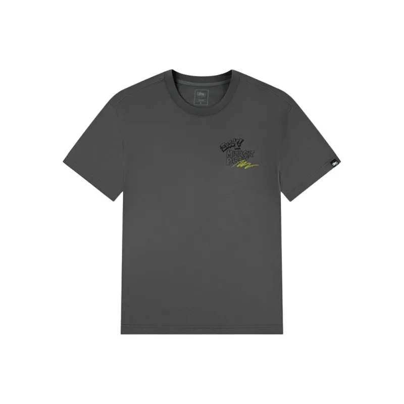QIAODAN Sports Life Collection T Shirt Men's Black Sand Gray-0