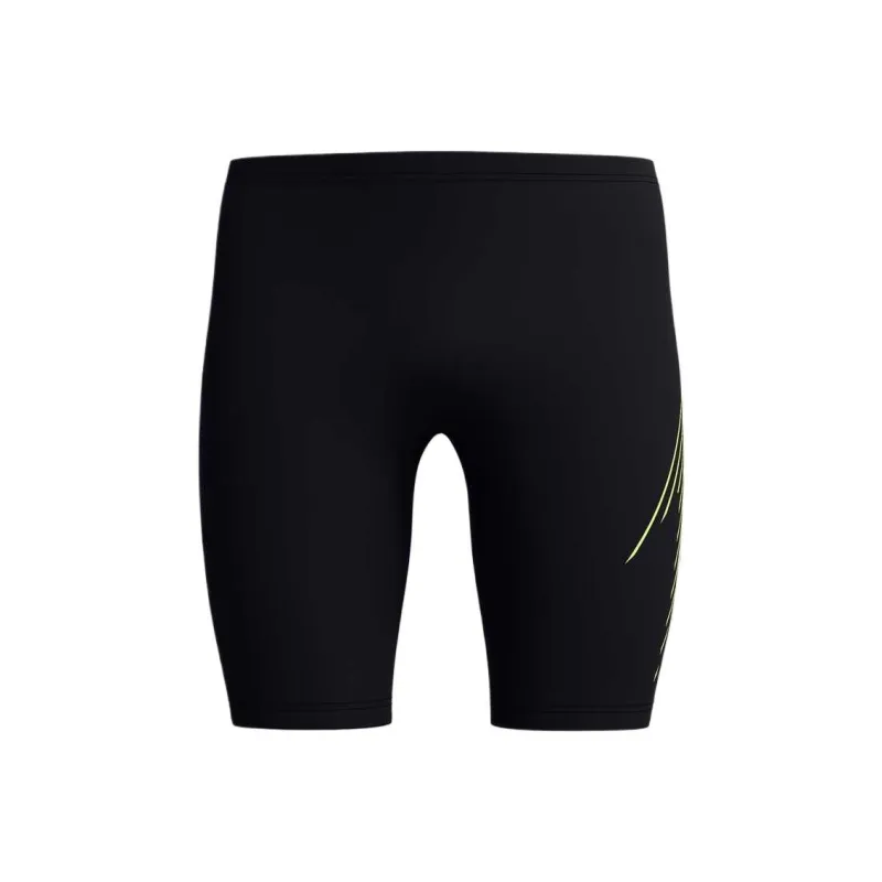 Speedo Swimming Shorts Men's Black Yellow-1