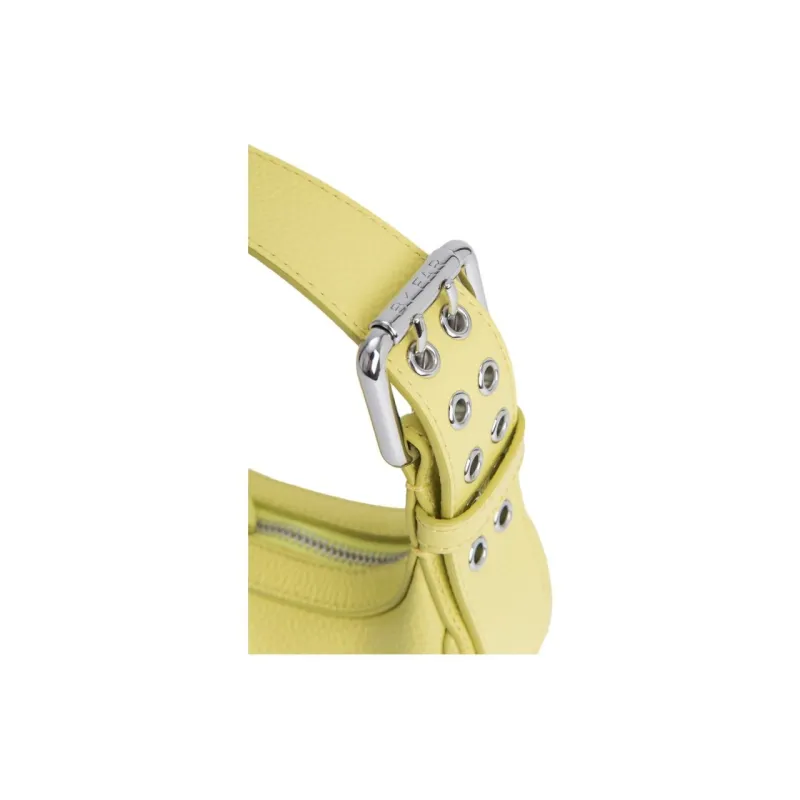 By Far Soho Grained Cow Leather One Shoulder Handbags Small Size Women's Yellow Apple-2