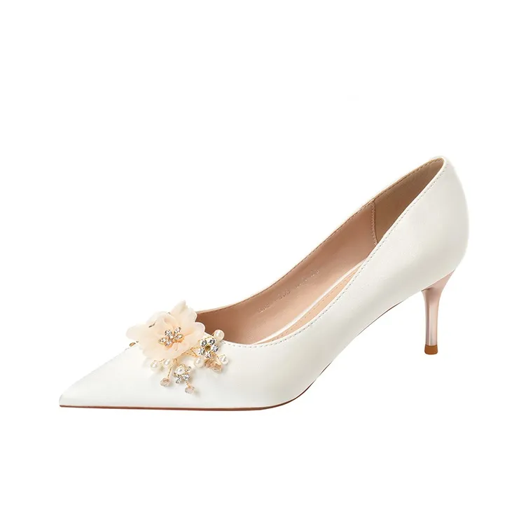 Zomila Slim Heel High Heels Women's Ecru-3