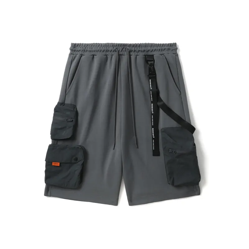 MUSIUM DIV Elasticated waistband Cargo Shorts-8