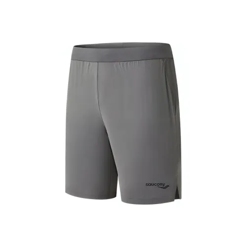 Saucony Sports Shorts Men Medium Gray