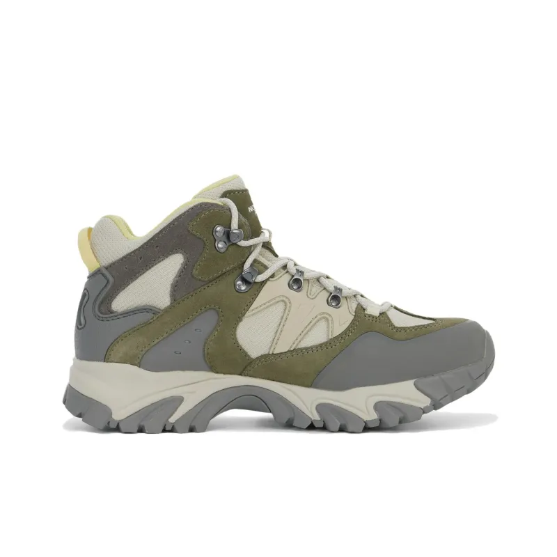 THE NORTH FACE Sierra Anti Slip Wear Resistant Mid Top Hiking Shoes Unisex Beige Gray Green-1