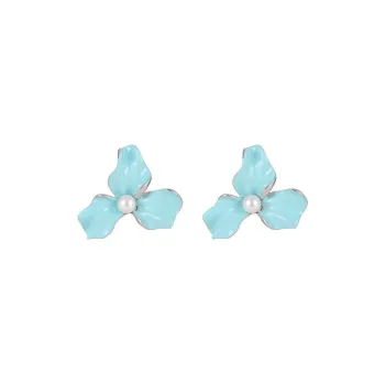 VIOLET S925 Silver Stud Earrings Women's