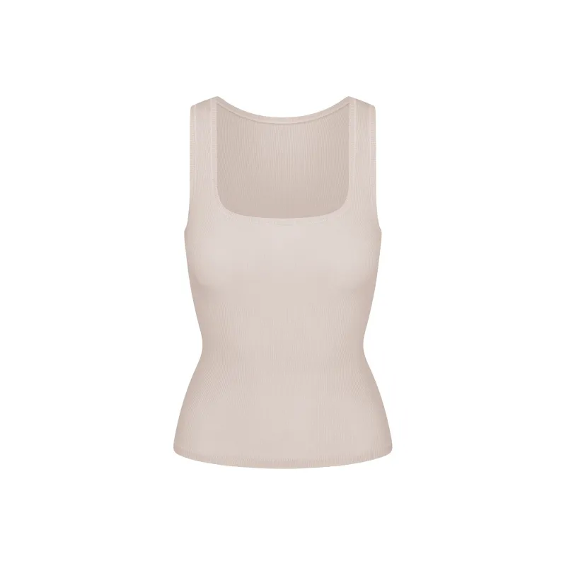 Skims Boyfriend Tank Sand-0