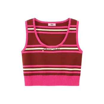 CHUU Tank Tops Women's Red Stripes