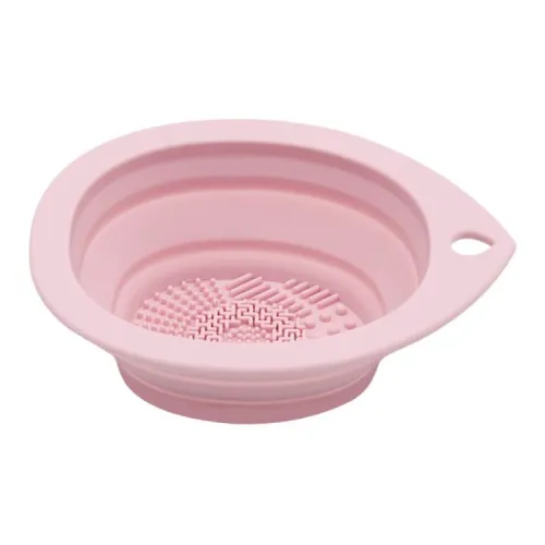 KEWANHONG Pink Silicone Foldable Washing Dishes Portable