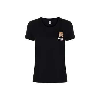 MOSCHINO Logo Printed Crewneck T Shirt