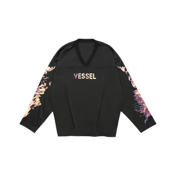 VESSEL x HUIDAOWEILAI,LIANMINGKUAN Sweatshirt Unisex Back To Future Flame Jersey