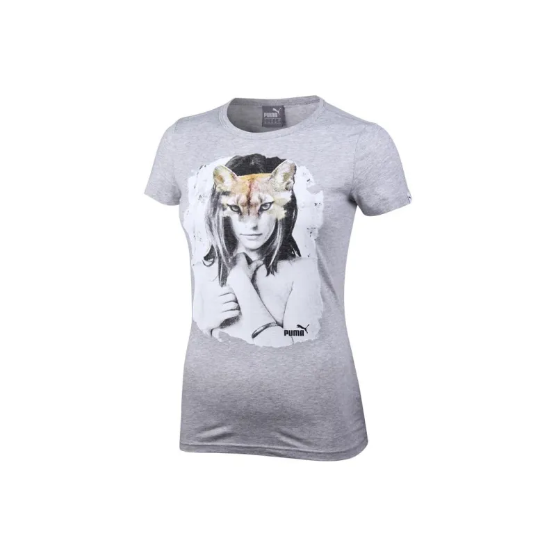 PUMA T Shirts Women's Gray-0