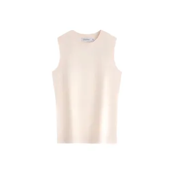 CALVIN KLEIN Tank Tops Women's Oat White