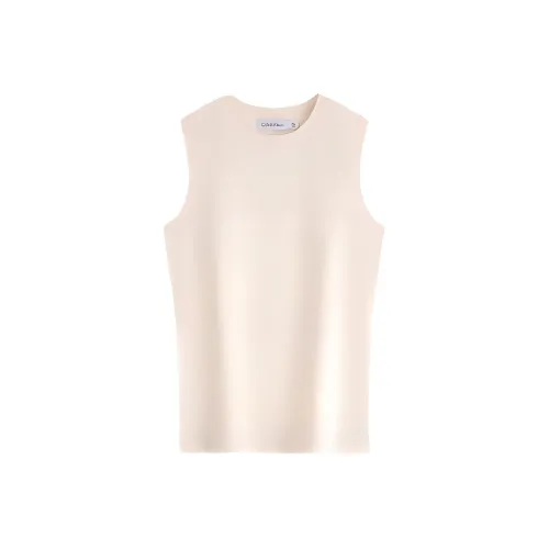 CALVIN KLEIN Tank Tops Women's Oat White