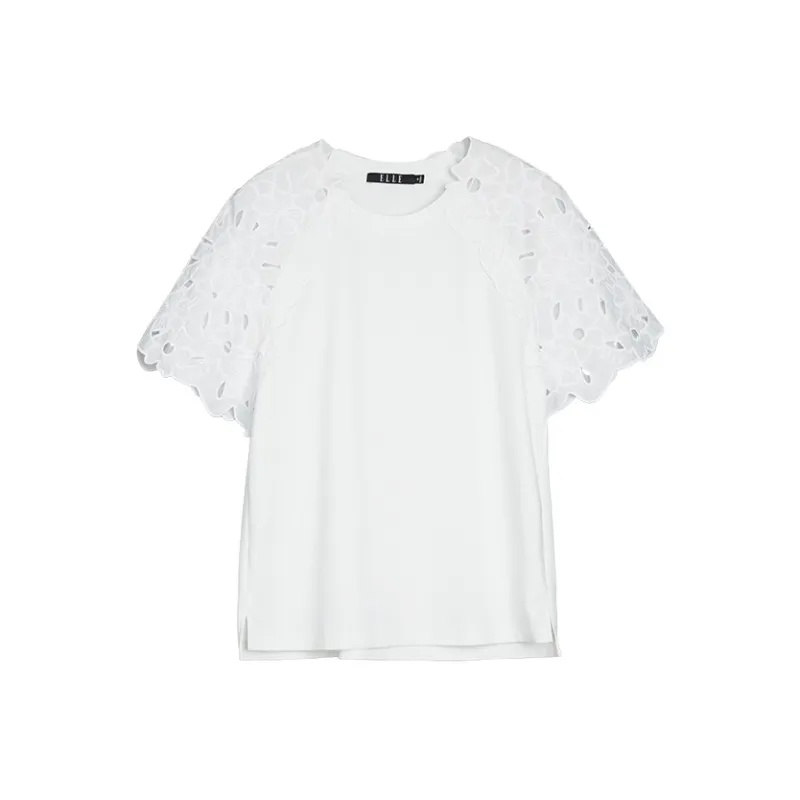 ELLE T Shirts Women's White-0