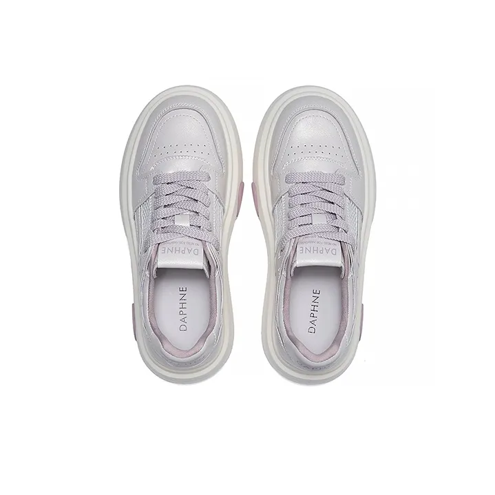 DAPHNE Anti Slip Wear Resistant Low Top Skateboard Shoes Women's Purple-4