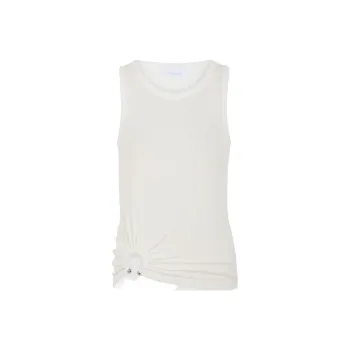 Paco Rabanne Ruched Detailed Asymmetric Tank Top