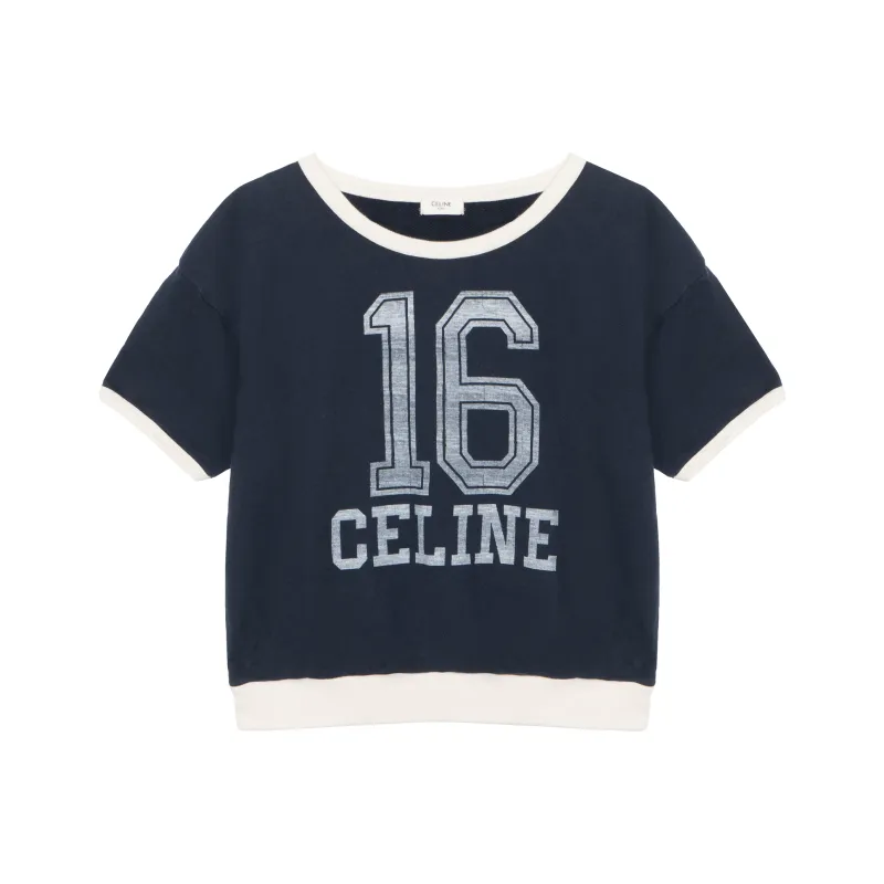 CELINE T Shirts Women's Marine Blue-0