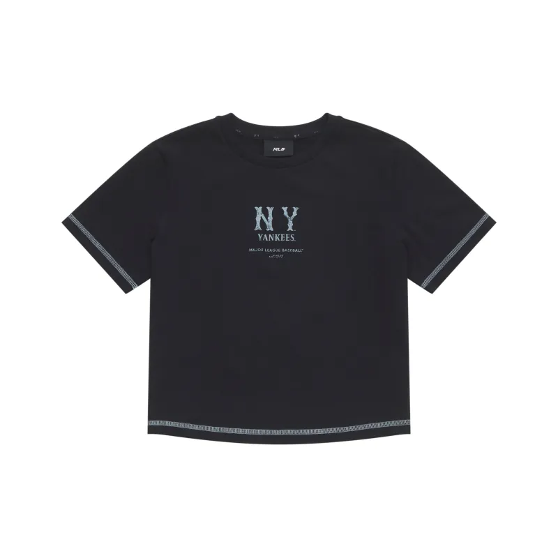 MLB New York Yankees Basic Collection SS25 T Shirt Women's Black-0