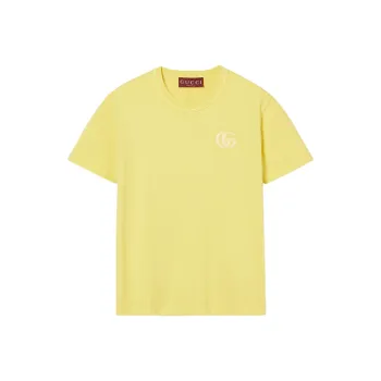 GUCCI Embroidered Cotton T shirt