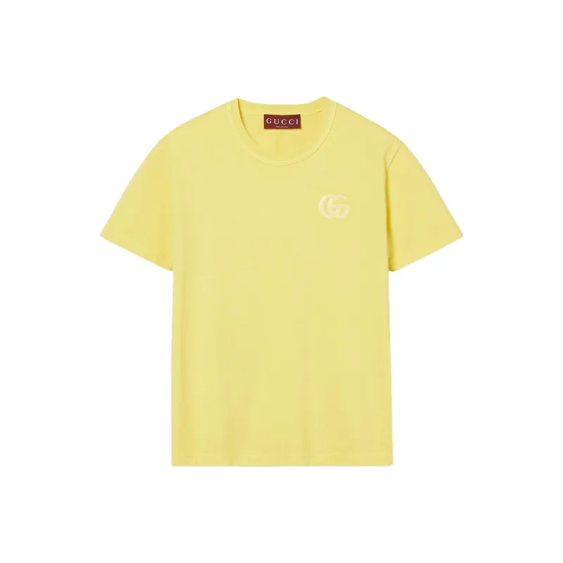 GUCCI Embroidered Cotton T shirt-0