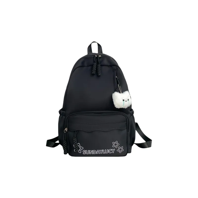 URBAN FOREST Composite Cloth Backpack Unisex Red/Yellow/Green/Blue/Pink/Black-25