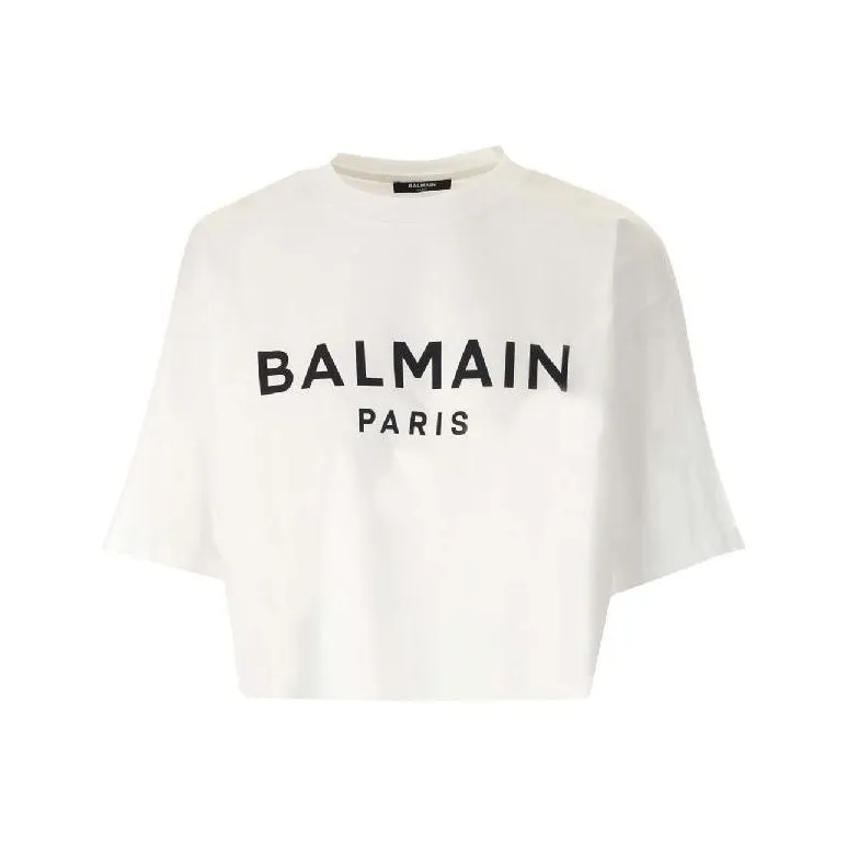 BALMAIN Crop Tops Women's White-0
