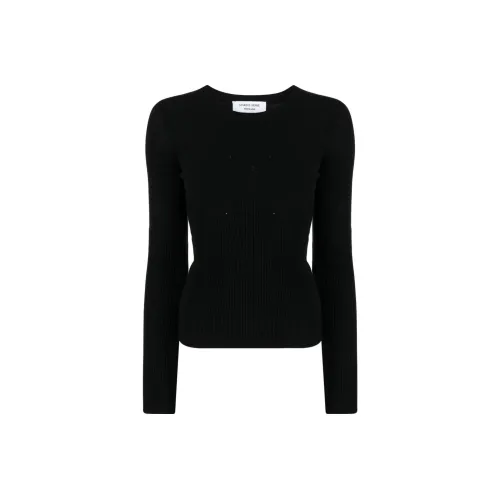 Marine Serre Ribbed knit Long sleeved Top