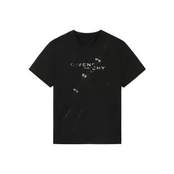 Givenchy Trompe L Oeil Logo T shirt Black