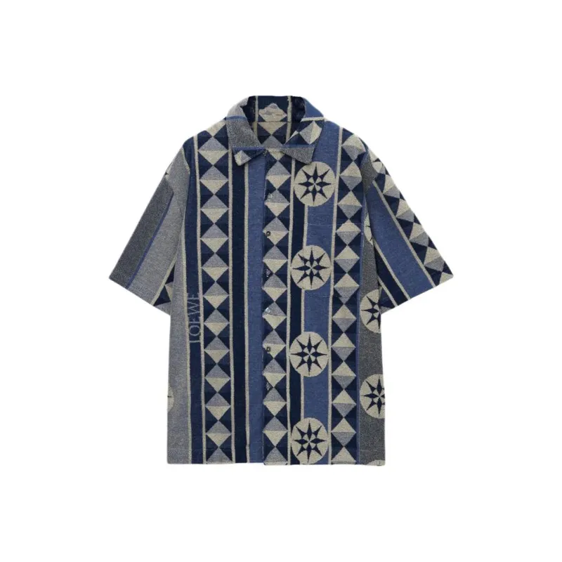 LOEWE Paula's Ibiza SS25 Shirt Men's Blue-0