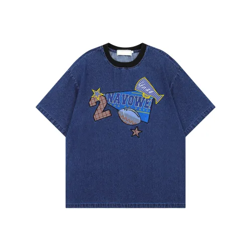 VINMUK T Shirt Unisex Denim Blue