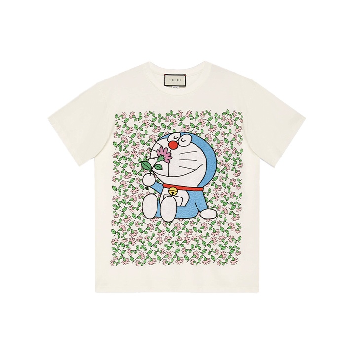 確保済★DORAEMON x GUCCI コットンTシャツ XXS T-shirt Doraemon x Gucci White size M International in