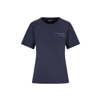 EMPORIO ARMANI Logo Detailed Jersey T Shirt