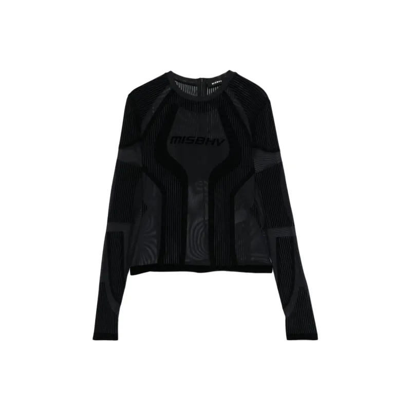 Misbhv Flocked Mesh T shirt-0