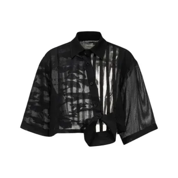Feng Chen Wang Feng Chen Wang SS23 Crop Tops Women's Black