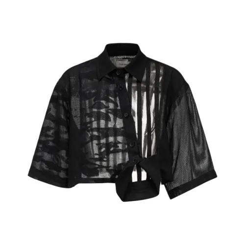 Feng Chen Wang Feng Chen Wang SS23 Crop Tops Women's Black