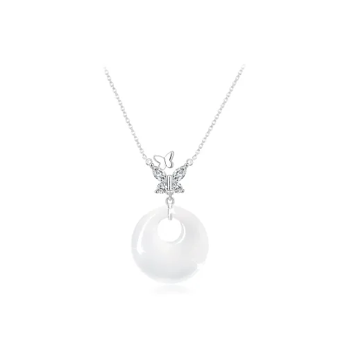 JOYDINNY Chalcedony Jade Necklaces Women's