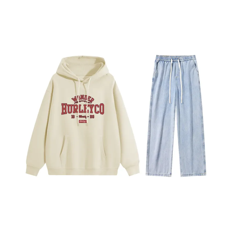 Hurley Sweatshirt Sets Unisex-24
