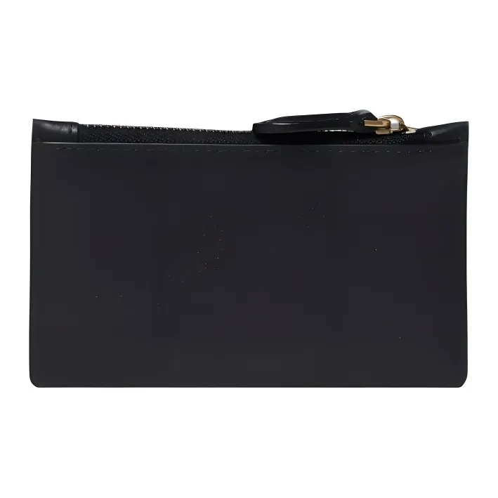 PINKO Calfskin Silk Card Holder, Wallet Women's Black-2