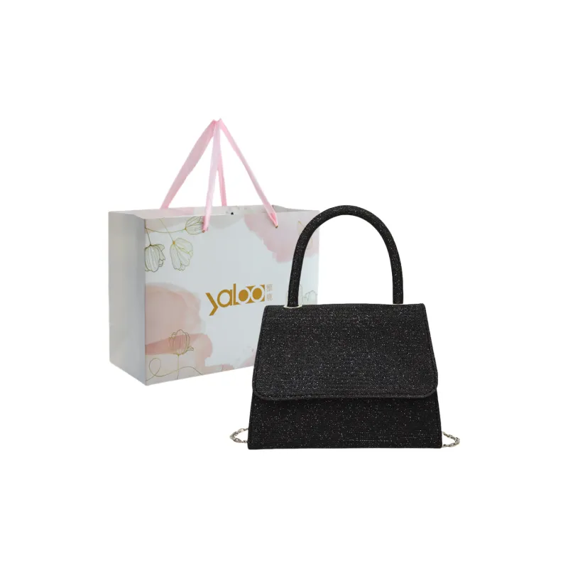 Yalu PU Handbag Unisex Black/Gold/Silver/Pink-0
