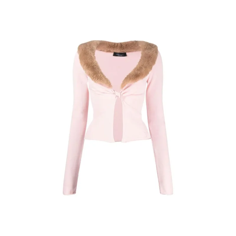 Blumarine Crop Tops Women's Pink-0