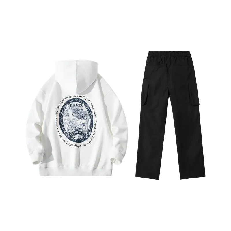 Hepburn Cat Sweatshirt Sets Unisex-0