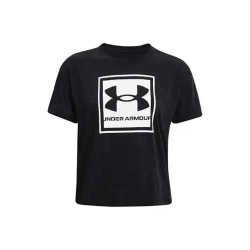 Under Armour Drop Shoulder Sleeve T Shirt Women's Black