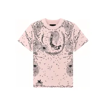 Givenchy Gothic Print Crewneck T Shirt