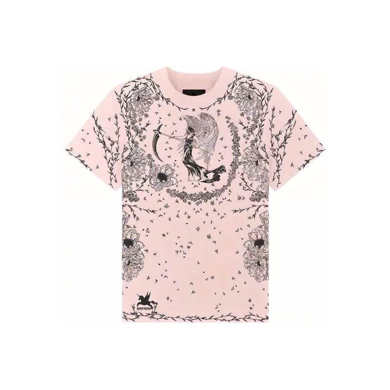 Givenchy Gothic Print Crewneck T Shirt-0