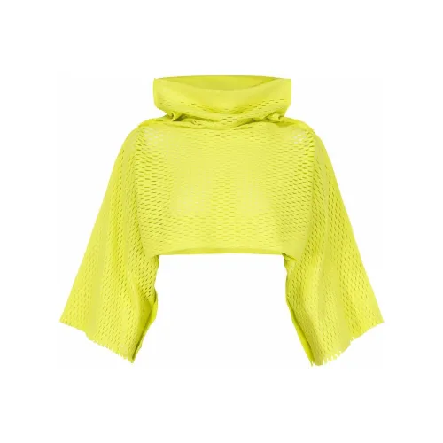 ISSEY MIYAKE Crop Tops Women's Yellow