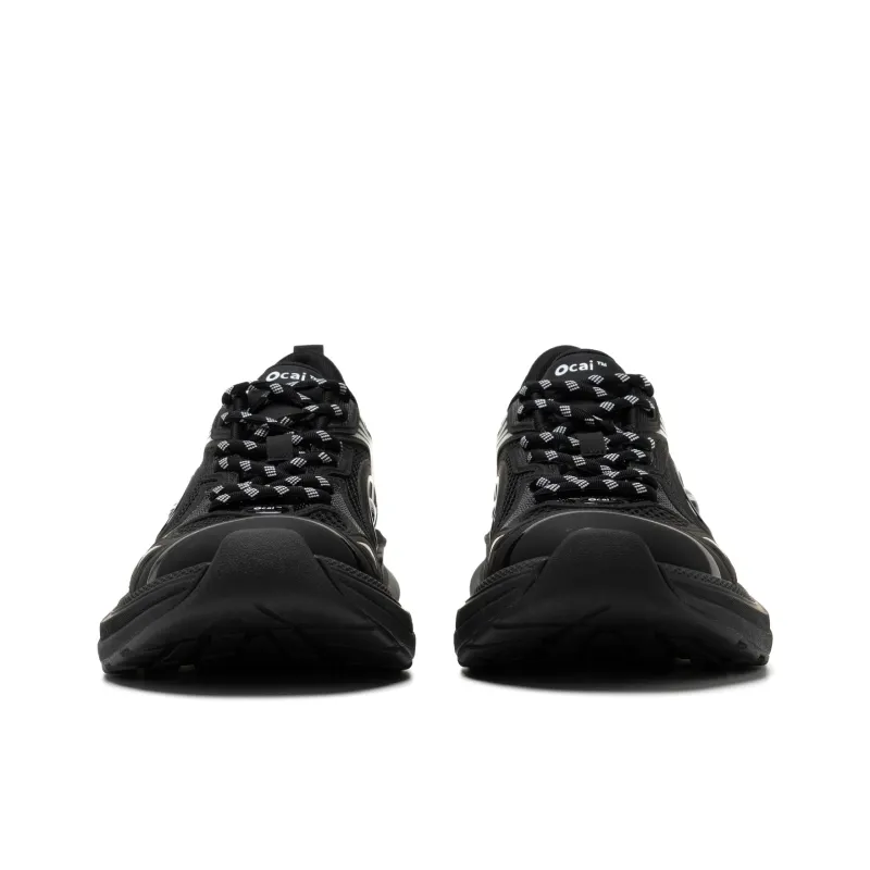 Ocai Slip Resistant And Abrasion Resistant Coverage Low Top Casual Running Shoes Unisex Black Warrior-2