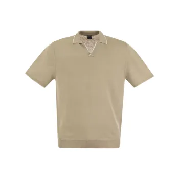 FEDELI Polo Shirts Men Beige