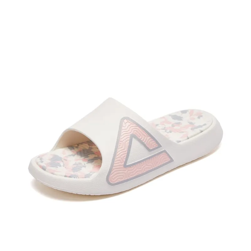 PEAK State Pole Classic Drag Quiet Slip Resistant Abrasion Resistant Slide Slippers Men's Canvas White Powder-1