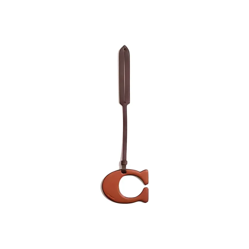 COACH Recycled Material Bag Charm Bag Accessory Women's Brown & Coffee-0