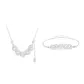 Five Emperors' Coins Set[Necklace+Bracelet]-Silver